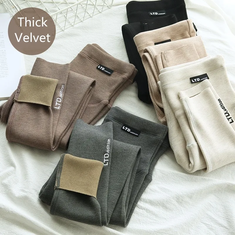 Velvet Maternity Leggings Pants For Pregnant Women Soft Slim Warm Winter Maternity Clothes Solid Thickening Pregnancy Trousers