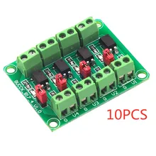 10 шт в упаковке, новая 817 оптрон 4-полосная напряжения монтажная плата контроль напряжения модуль переключения приводной модуль оптического модуля
