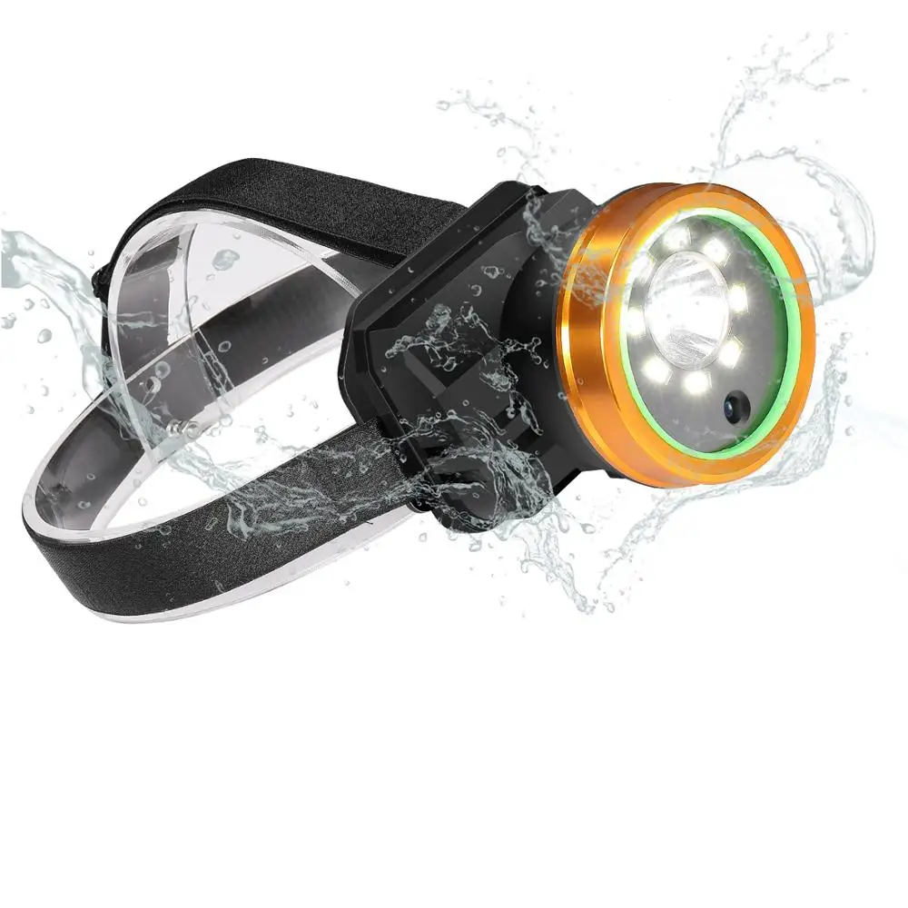 

LED Headlamp Headlight Waterproof Super Bright Outdoor Sport Video Recorder Camera for Climbing, Camping, Walking, Caving