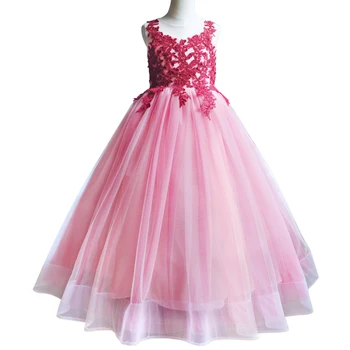 

Luxury Ball Gown Pageant Dresses for Girls Long Flower Puffy Tulle Prom Wedding Birthday Party