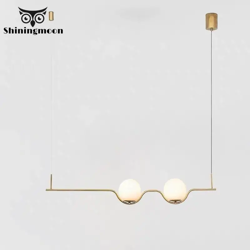 

Nordic Luxury Restaurant Bar Pendant Lights Creative Designer Coffee Shop Kitchen Deco Pendant Lamp Fashion Light Hanging Lamps