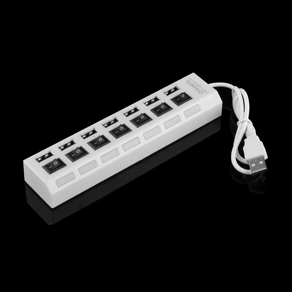 Эргономичный дизайн переключатель вкл/выкл мини 7 портов USB 2 0 высокоскоростной