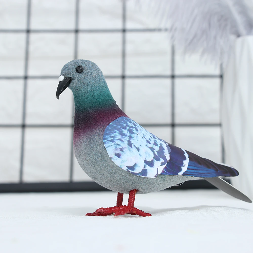 Dove Model Artificial Birds Imitation Animal Simulation Grey Pigeon Gift Photography Props Party Wedding Supply Home Decoration