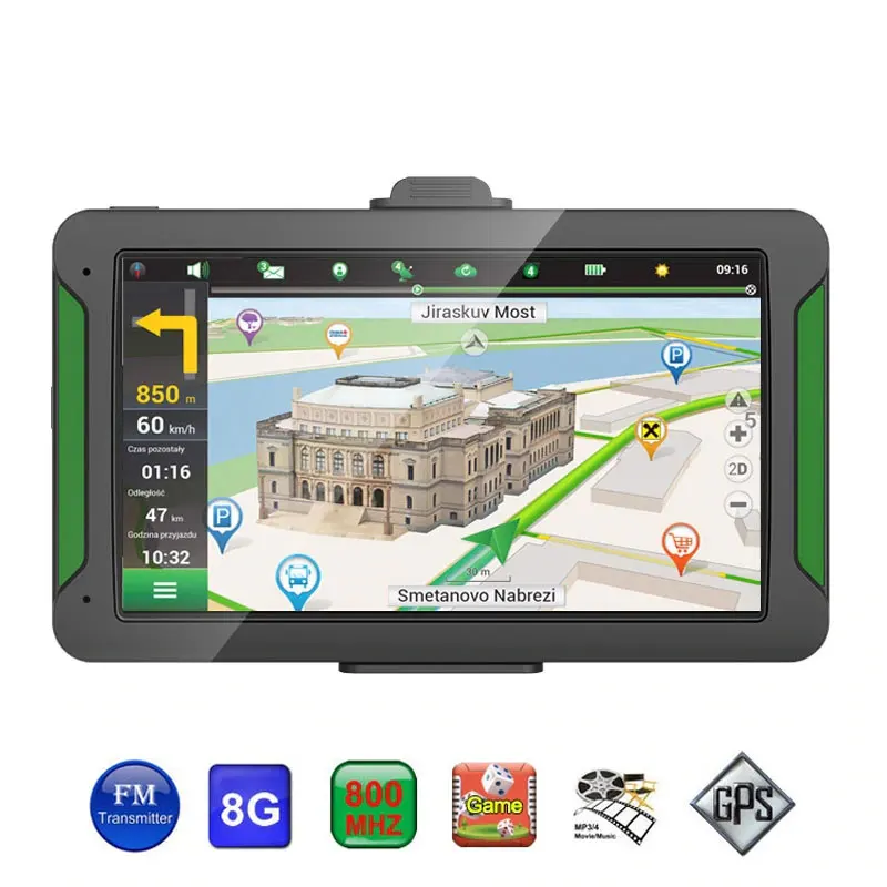 Vehemo FM+ 8G+ DDR256M gps навигация gps навигатор направления TF карта для автомобиля навигатор HD gps портативный плеер голосовое руководство