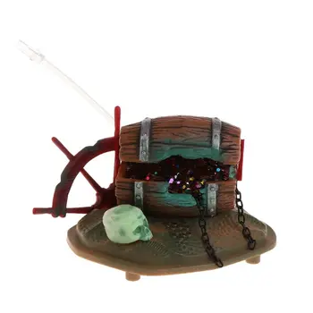 

Aquarium Landscape Air-operated Bubble Making Treasure Case Box Lifelike Simulation Fish Tank Decoration Air Driver Underwater