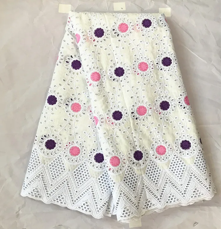 100%cotton lace fabrics dubai fabric with stones high quality tissu dentelle broderie lace swiss voile lace fabric 5yards/lot