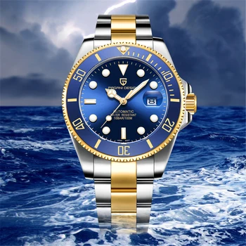 

PAGANI Design Men Watches Blue Automatic Date Gold Watch Men Waterproof Business Sport Mechanical Wristwatch Clock reloj hombre