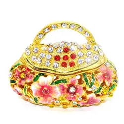 Шкатулка с драгоценными камнями ручная роспись ювелирные украшения корзина Bejeweled Box