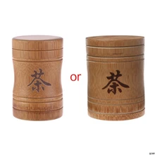 Мини Портативная чайная коробка из бамбукового материала, дорожная уличная ваза, запечатанные банки, подарки