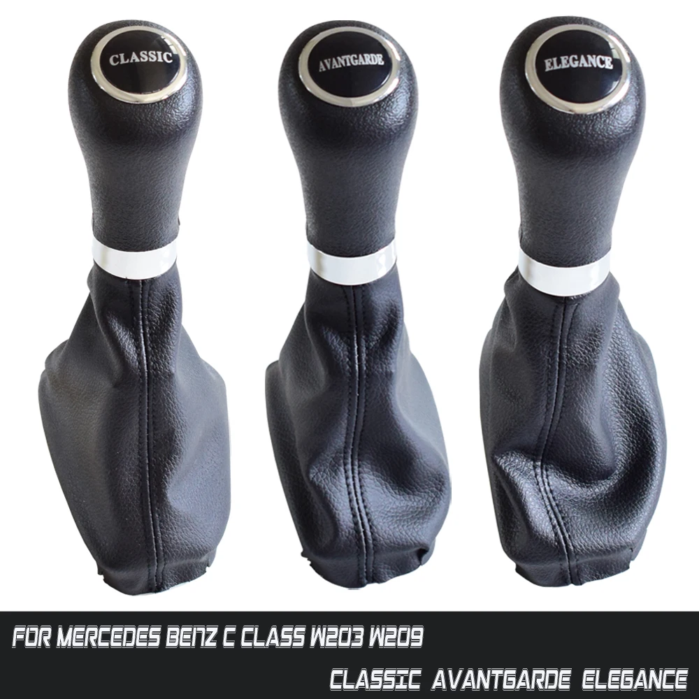 

Car CLASSIC AVANTGARDE ELEGANCE Automatic Gear Shift knob HandBall For Mercedes Benz C Class W203 W209 With Gaiter Boot Cover