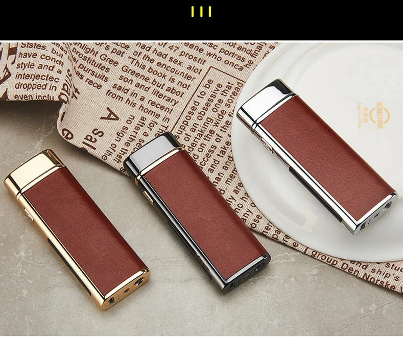 Плазменная usb-зажигалка для сигарет, аксессуары для сигарет, многофункциональная Электронная зажигалка, супертонкая карманная зажигалка JX23