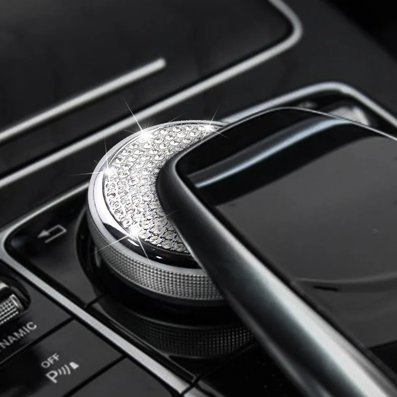 Подходит для Mercedes gl c 260 управление мышь мультимедиа ручка наклейки с инкрустацией стразами C Class C 200LE300 изменение украшения интерьера Tr