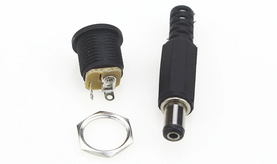 10 шт 12V 3A Пластик мужской Вилки+ муфтовый стыковочный переводник Панель крепление разъем DC Мощность разъем электротехническое оборудование