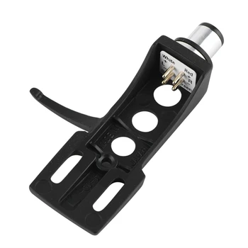 

Black Turntable Headshell For Technics For Other Turntables 4 Pin Contacts Fit Phono Turntables Headshell