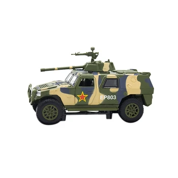 

1:50 Sound and Light Pull Back Alloy Car Camping Combat Vehicle Model Toys Camouflage Green