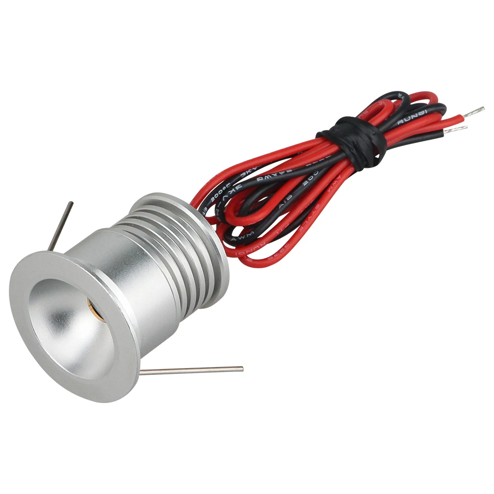 

1W LED cabinet light White Warm White 12V dc Mini recessed Spotlight Led Downlight Jewelry Cabinet Lamp Spot Light Star lights