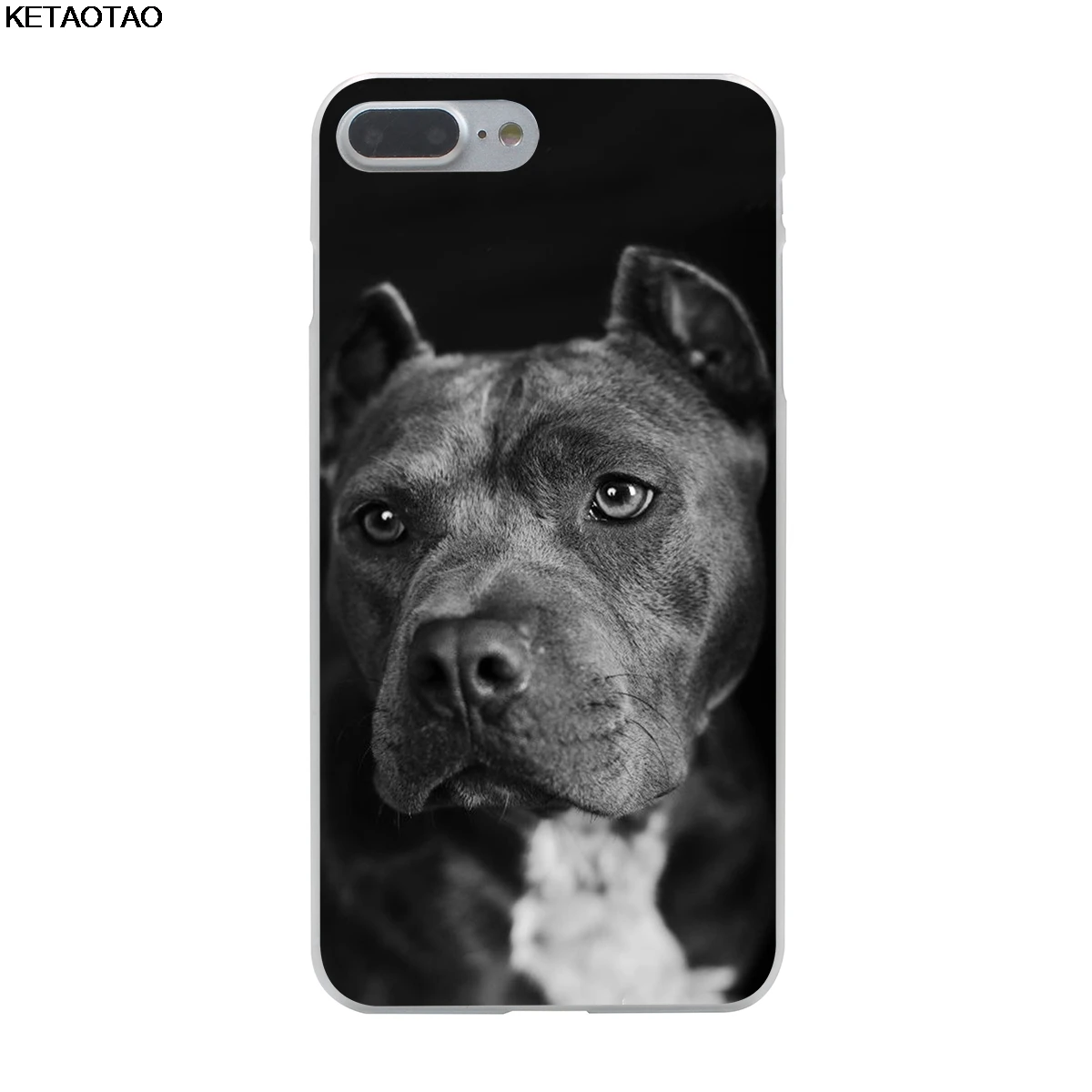 Чехол для телефона KETAOTAO Pitbull dog s для iPhone 4S SE 5C 5S 6S 7 8 Plus X XS XR 11 Pro Чехол кристально чистый мягкий TPU чехол s - Цвет: Бежевый