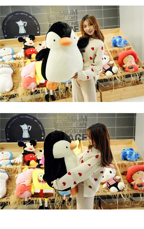 Fancytrader 2020 New 26'' Cute Big Penguin Plush Toy Fat Soft Polar Penguin Animal Doll Hugging Pillow Home Decoration 65cm (14)