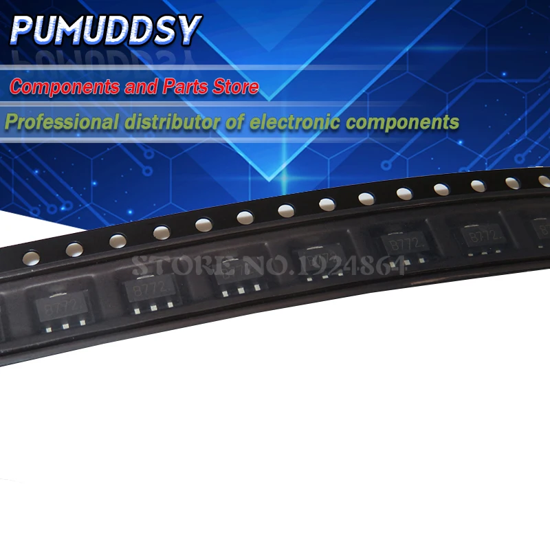 20 шт. 2SB772 B772 SMD SOT 89 PNP Средний транзистор новый и ИС|Интегральные схемы| |