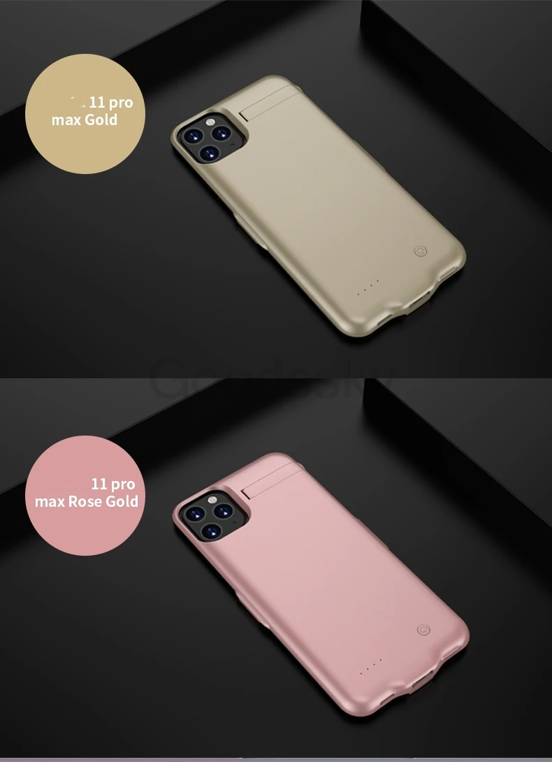 Для iPhone 11 Тонкий чехол для зарядного устройства s power Bank чехол для iPhone 11 Pro Max чехол с зажимом для задней панели чехол с подставкой для зарядки