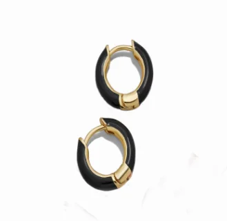 Fahshion Round Gold Small Stud Earring for Women Brincos Colorful CZ Copper Earring Indian Bridal Party Statement INS Jewelry - Окраска металла: 3