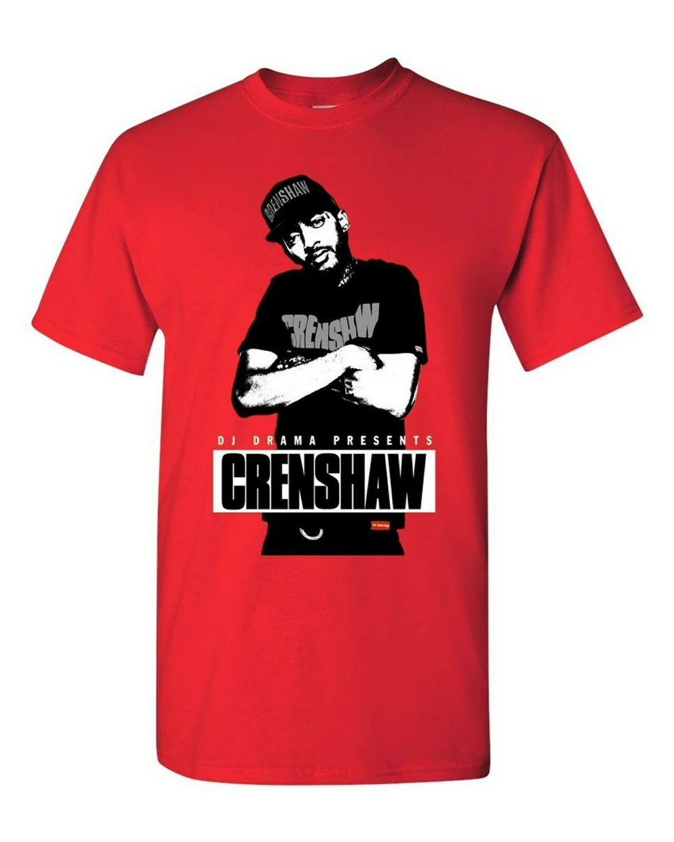 Красная футболка Nipsey Hussle Crenshaw модная крутая футболка| |
