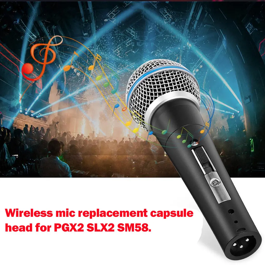 Для PGX2 SLX2 SM58 верхняя часть головка микрофона звуковая головка Сменная головка для микрофона система проводной микрофон части