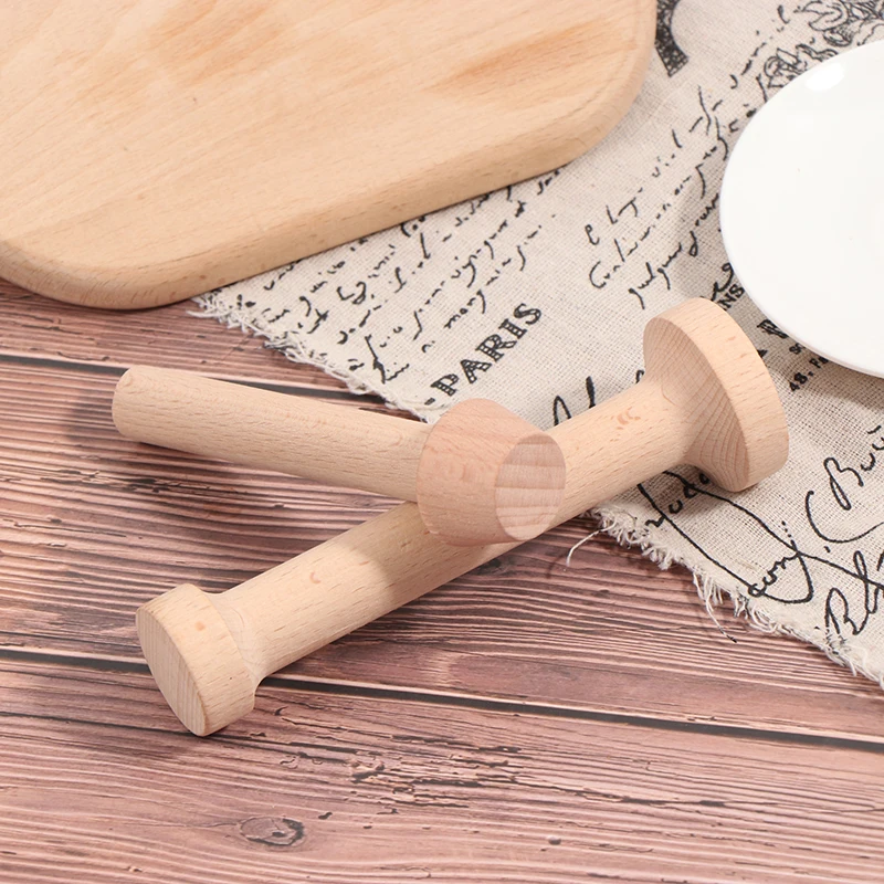 Egg Tart Tamper Double Side Wooden Pastry Pusher DIY Cake Baking