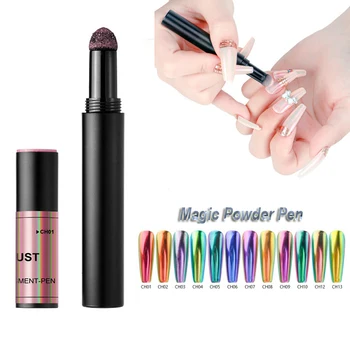

NEW Holographic Laser Nails Art Rainbow Ice Magic Transparent Sunglasses Powder Cushion Pen Chameleon Phantom