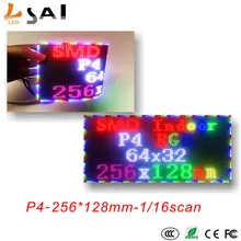 

LianSai P4/smd/indoor/rgb/flexible full color led/module/dot matrix billboard use for special shapes/led screen/256*128mm,16scan