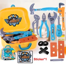 14 шт./компл. DIY ролевые игры игрушка Моделирование, инструмент для ремонта Box чемодан отвертка разборки развивающая игрушка для Для детей мальчиков и девочек
