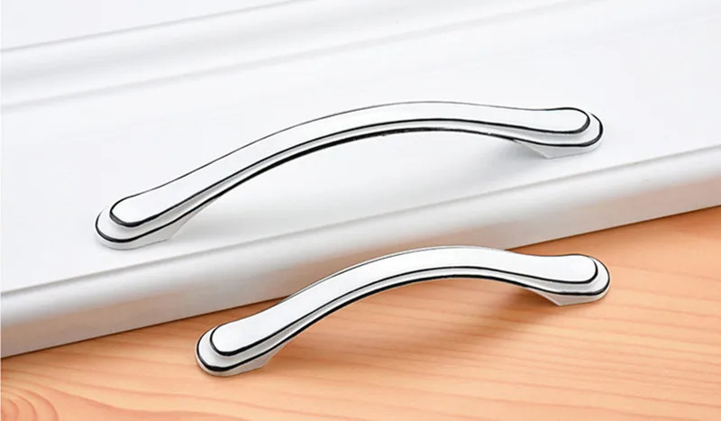 KK& FING европейский стиль черно-белые ручки шкафа из цельного алюминиевого сплава кухонный шкаф тянет Ящики Оборудование Для Обработки мебели