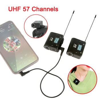 

Feidu FM50 UHF 57 Channels Wireless Professional Microphone VS Rode Wireless Go For Camera Interview Video Mini Lavalier Mic