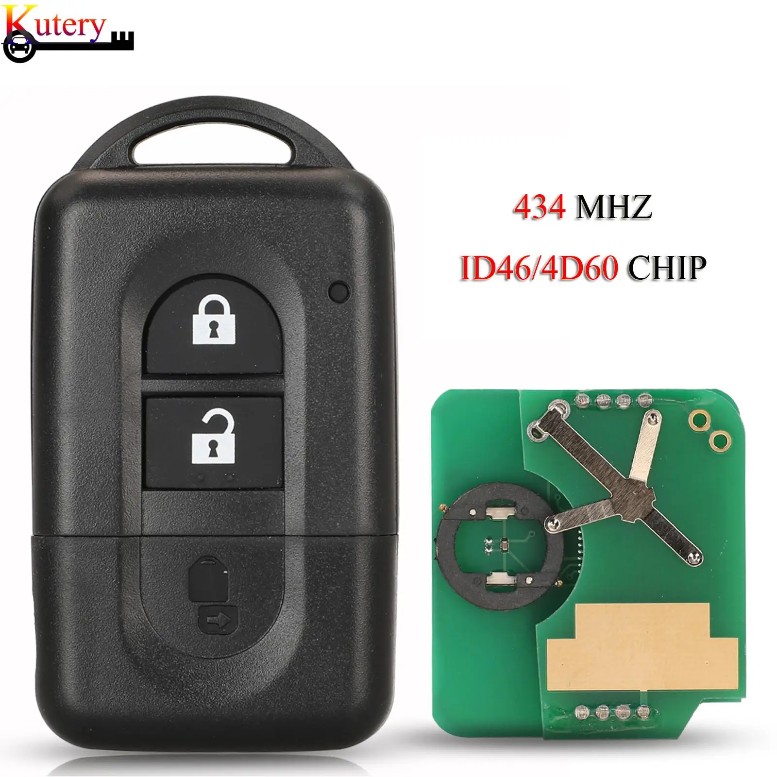 

jingyuqin 285E3-4X00A/EB30A/AX605/BC00A Remote Smart Car Key For Nissan X-trail Qashqai Micra NV200 Pathfinder 433MHZ ID46/4D60