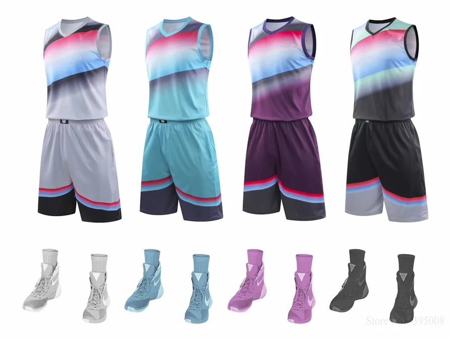 Многоцветная баскетбольная майка для колледжа, спортивный костюм, индивидуальная Молодежная баскетбольная форма для клуба,, командная рубашка без рукавов, новинка