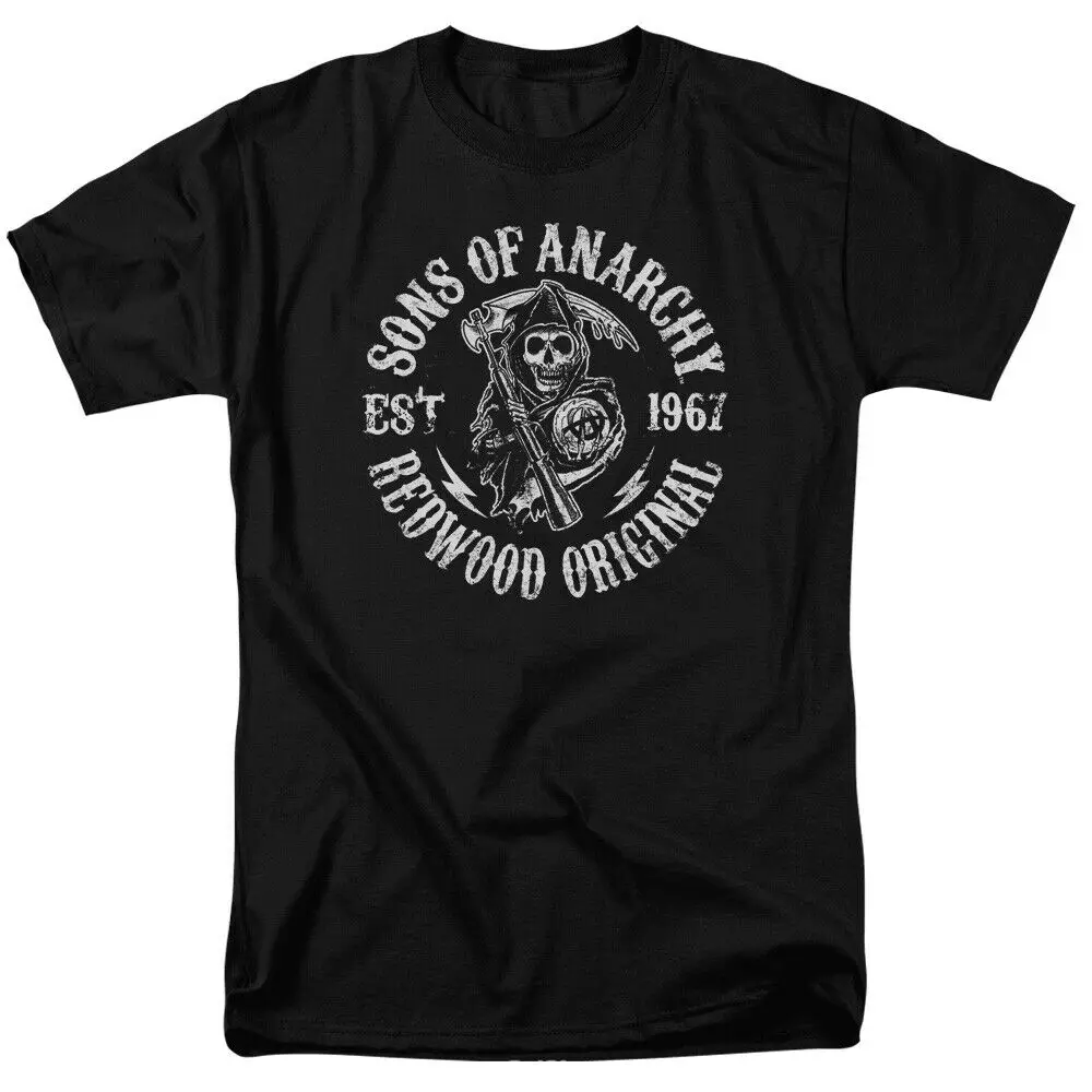 

Anarchy Sons Of Redwood Original Licensed Adult T Shirt Adult Summer Streewear Size:S-3Xl