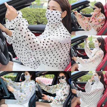

Sleeves Shawls Women Shade Driving Neck Guards Long Sleeves