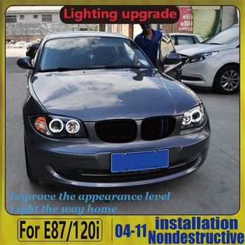 

2004-2011 Year For BMW E87 120i 130i LED Head Lamp CCFL Angel Eyes Headlights With Daytime Running Lights