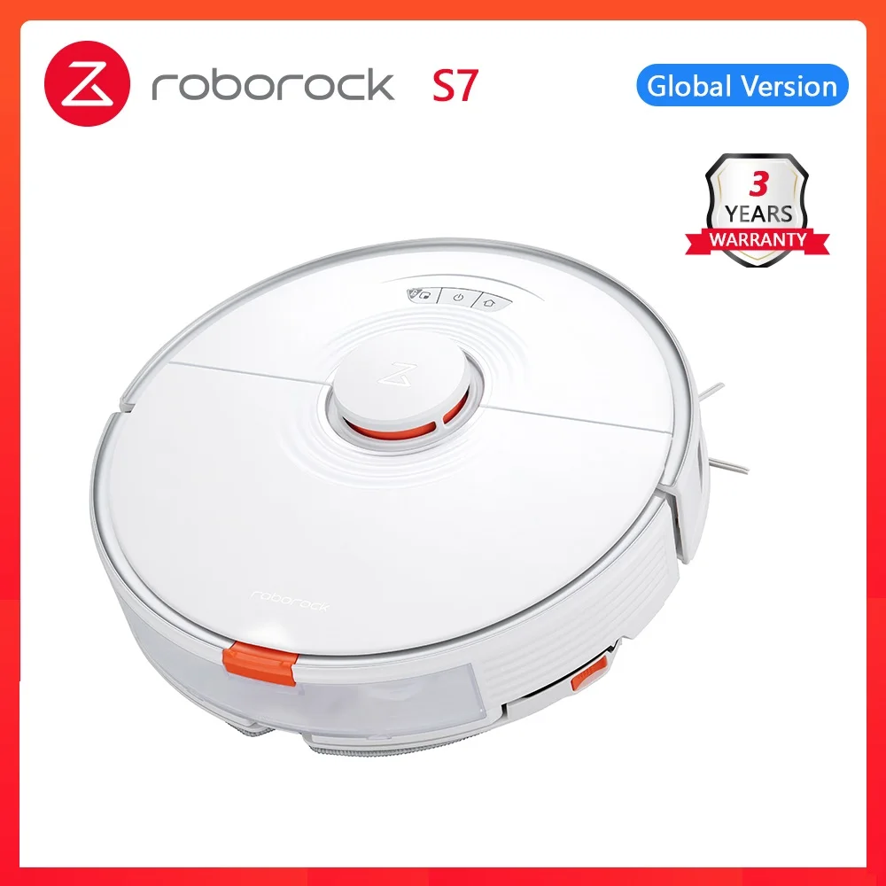 SUPER DEALS! 2021 Newest Roborock S7 Robot Vacuum Cleaner for Home Sonic Mopping Ultrasonic Carpet Clean Alexa Mop Lifting Upgrade