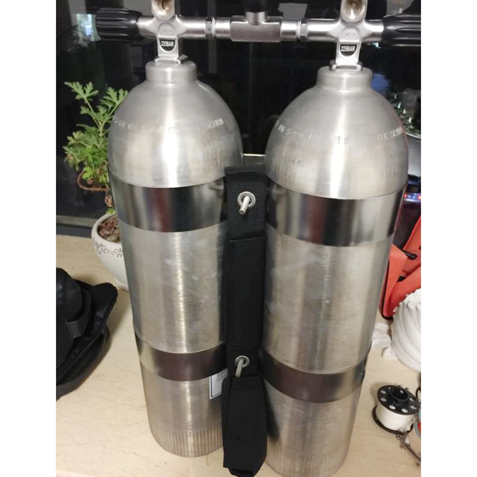 Diving Tank Band Carry Loop Bottle Retainer Compensators Keeper Holder Loops