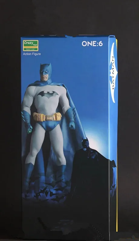 Сумасшедшие игрушки Бэтмен против Супермена Бэтмен синий Ограниченная серия 1/6 th ПВХ фигурка Коллекционная модель игрушки 12 ''30 см