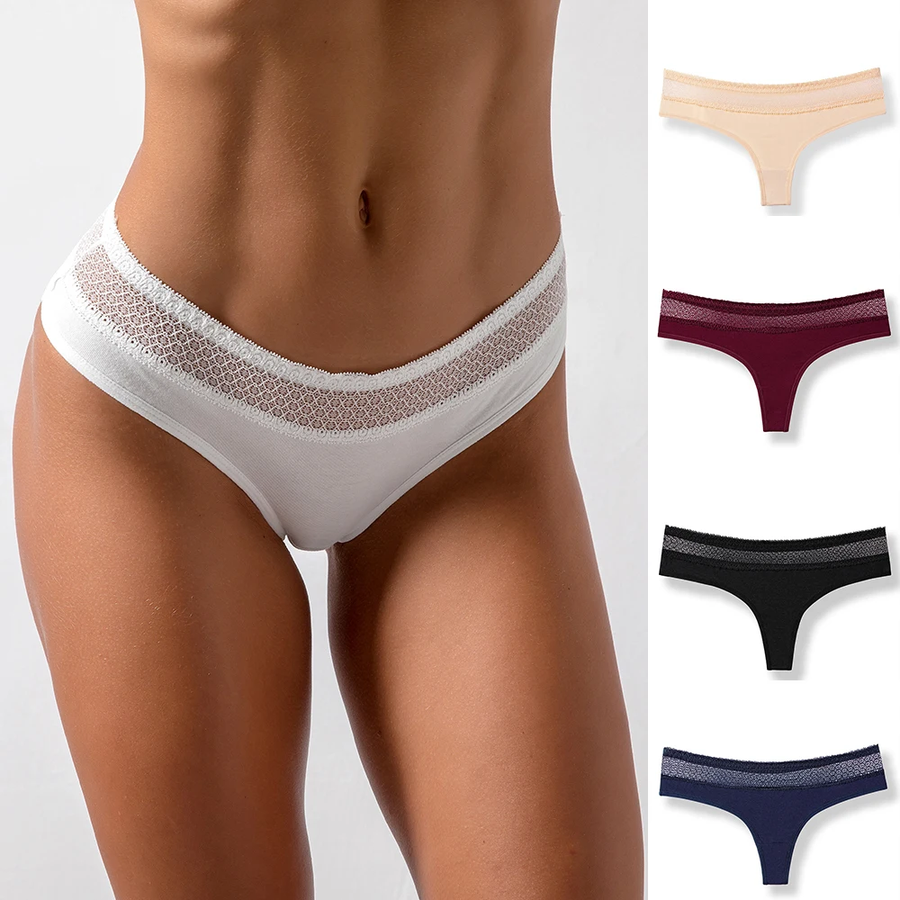 Hollow Out Women's Panties Underwear Seamless Lace Silk Sports Briefs Low Waist Underpants Sexy Lady Lingerie S-5XL