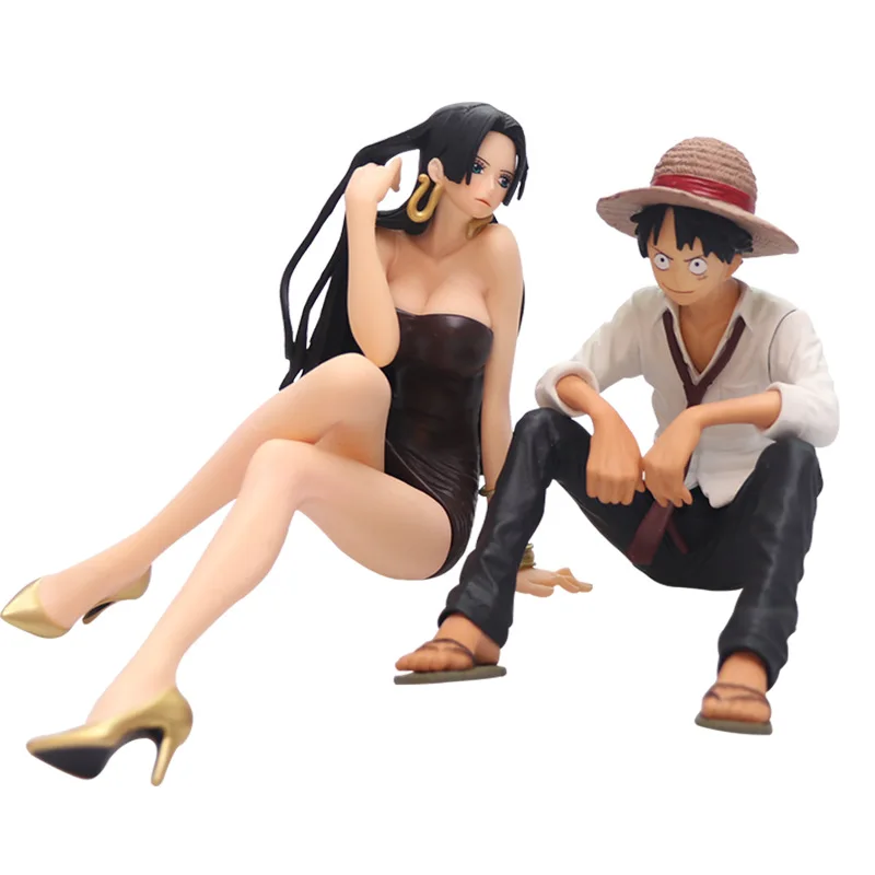 

NEW CARTOON One Piece THOUSAND SUNNY Seated Boa Hancock model Monkey D. Luffy Doll Kid Gift adult Toys