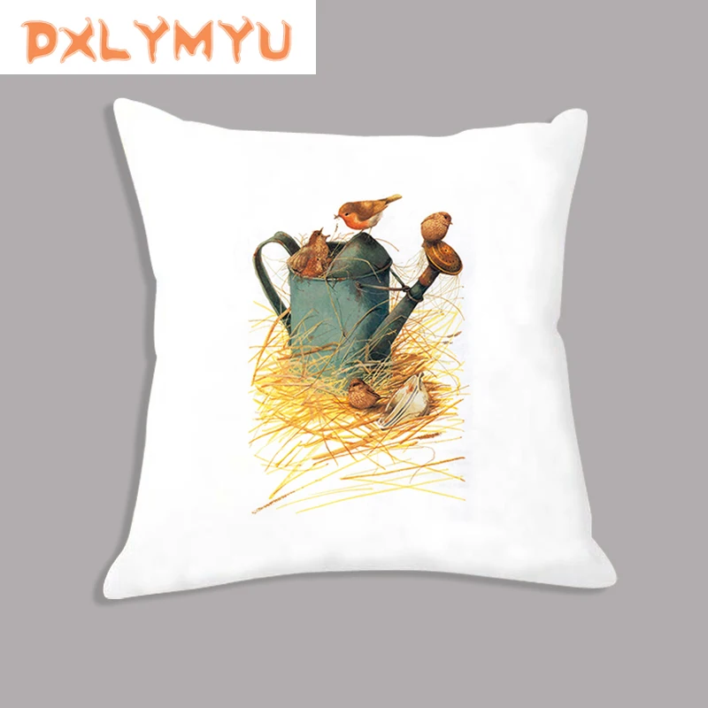 

Nordic Style Pillowcase Simple Retro Flower Soft Decorative Cushion Throw Pillow Sofa Decorations For Home Decor
