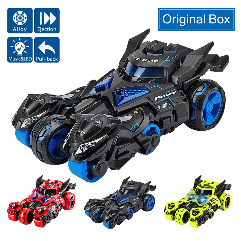 

Kids Alloy Pull Back Car Toys 1:32 Catapult Car Ejector Diecast Model Sound Light Collection Vehicles Motorcycle For Children