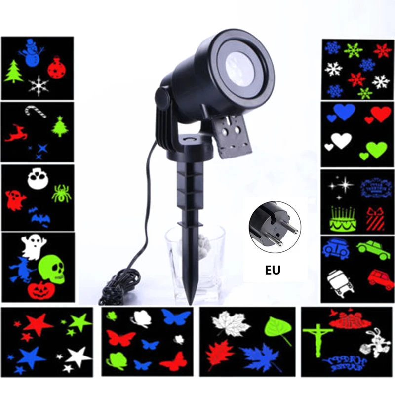 LED Moving Laser Projector Light Landscape Garden Party Stage Halloween Gobo New