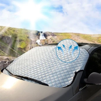 

187x95cm Car Window Windshield Waterproof Sun Shade Snow Frost Cover Protector Keep Your Vehicle Cool And Damage Free