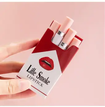 

Beauty Cosmetics 4pcs Colorful Cigarette Lipstick Set Long-Lasting Waterproof Matte Tubes Red Sexy Lips
