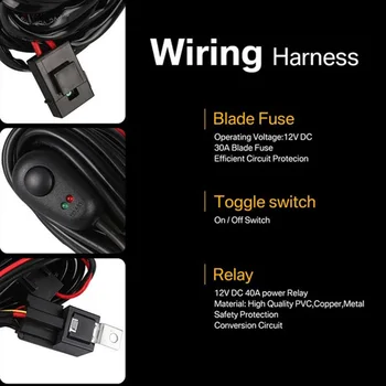 

Light Harness Switch Accessories 18AWG Replacement Accessory Remote Wiring