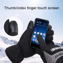 Мужские и женские зимние перчатки теплые ветрозащитные лыжные перчатки с сенсорным экраном флисовые перчатки для сноуборда противоскользящие Мотоциклетные Перчатки 1